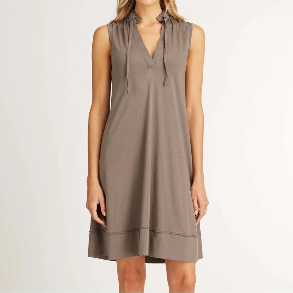 Indigenous Designs Sleeveless Tunic Midi Dress in Dusk Women's Medium Minimalist